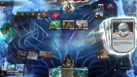 Watch MTG Arena Video Replay - Dimir Midrange by CunicoliGoblin VS Mono Green Midrange by mbt - Traditional Historic Play