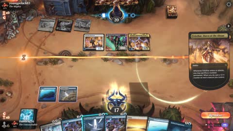 Watch MTG Arena Video Replay - Azorius Midrange by DamienF16 VS WBRG Aggro by youngpolack83 - Traditional Standard Ranked