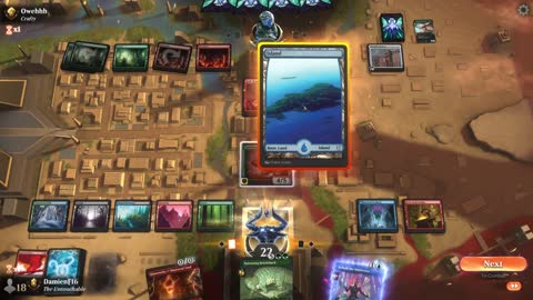 Watch MTG Arena Video Replay - Temur Midrange by DamienF16 VS Jund Midrange by Owehhh - Premier Draft