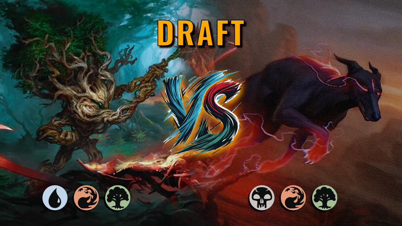 Watch MTG Arena Draft Video - Temur Midrange by DamienF16 VS Jund Midrange by Owehhh - a17ee2