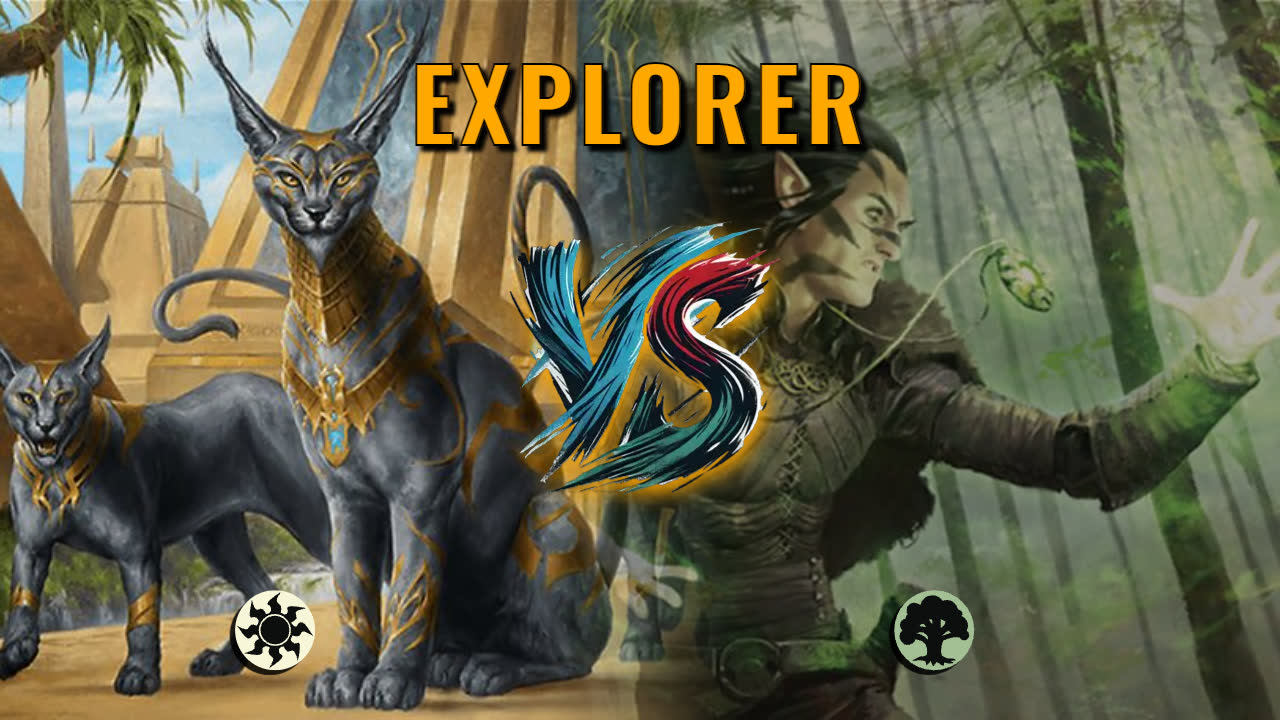 Watch MTG Arena Pioneer Video - Mono White Aggro by Khat VS Mono Green Midrange by Fonslayer - 10de33
