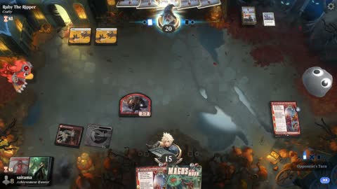 Watch MTG Arena Video Replay - Mono Red Midrange by saitama VS Mono White Aggro by Ruby The Ripper - Timeless Play