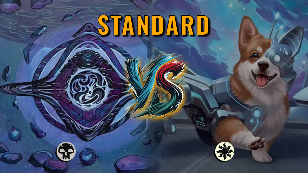 Watch MTG Arena Standard Video - Mono Black Midrange by Numbskull VS Mono White Midrange by MTG Hillbilly - d10d25