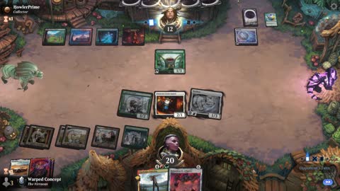 Watch MTG Arena Video Replay - Naya Midrange by Warped Concept VS Temur Aggro by HowlerPrime - Premier Draft