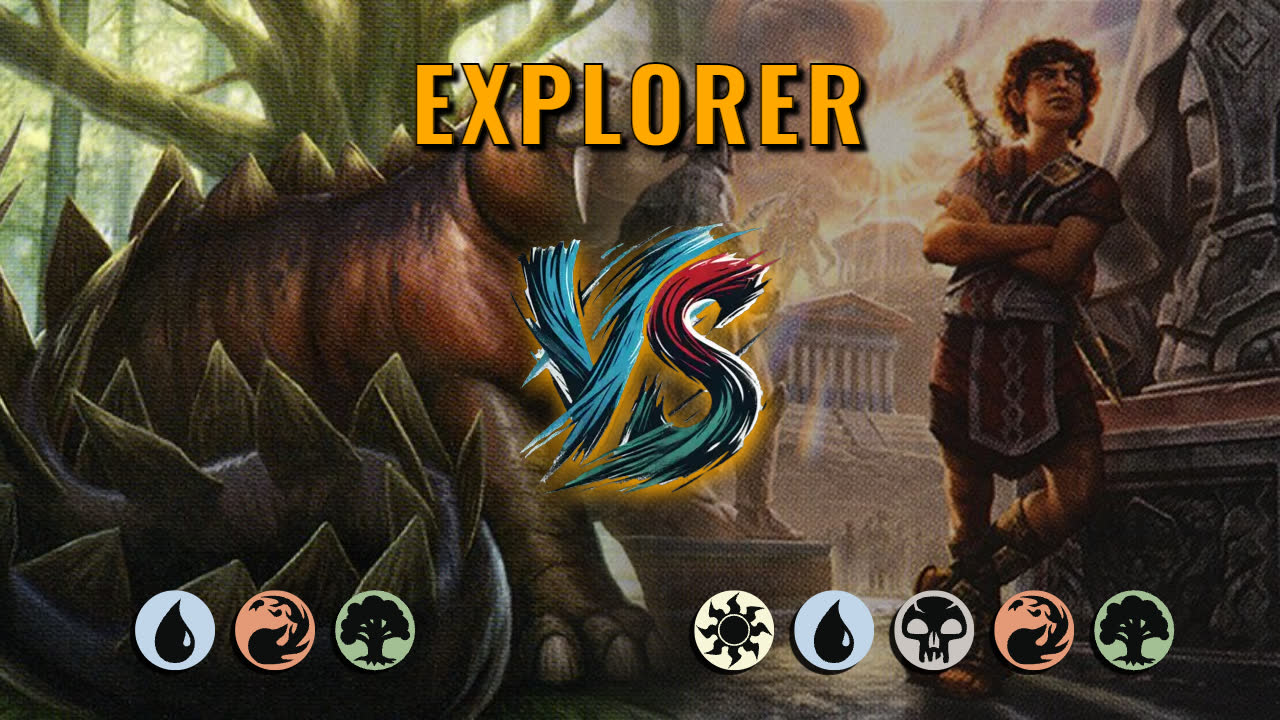 Watch MTG Arena Pioneer Video - Temur Midrange by HamHocksMTG VS 5 Color Aggro by LKaiju_2MTG - d2c494