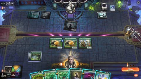 Watch MTG Arena Video Replay - Mono Green Aggro by utku VS Dimir Aggro by Challenger - Standard Ranked