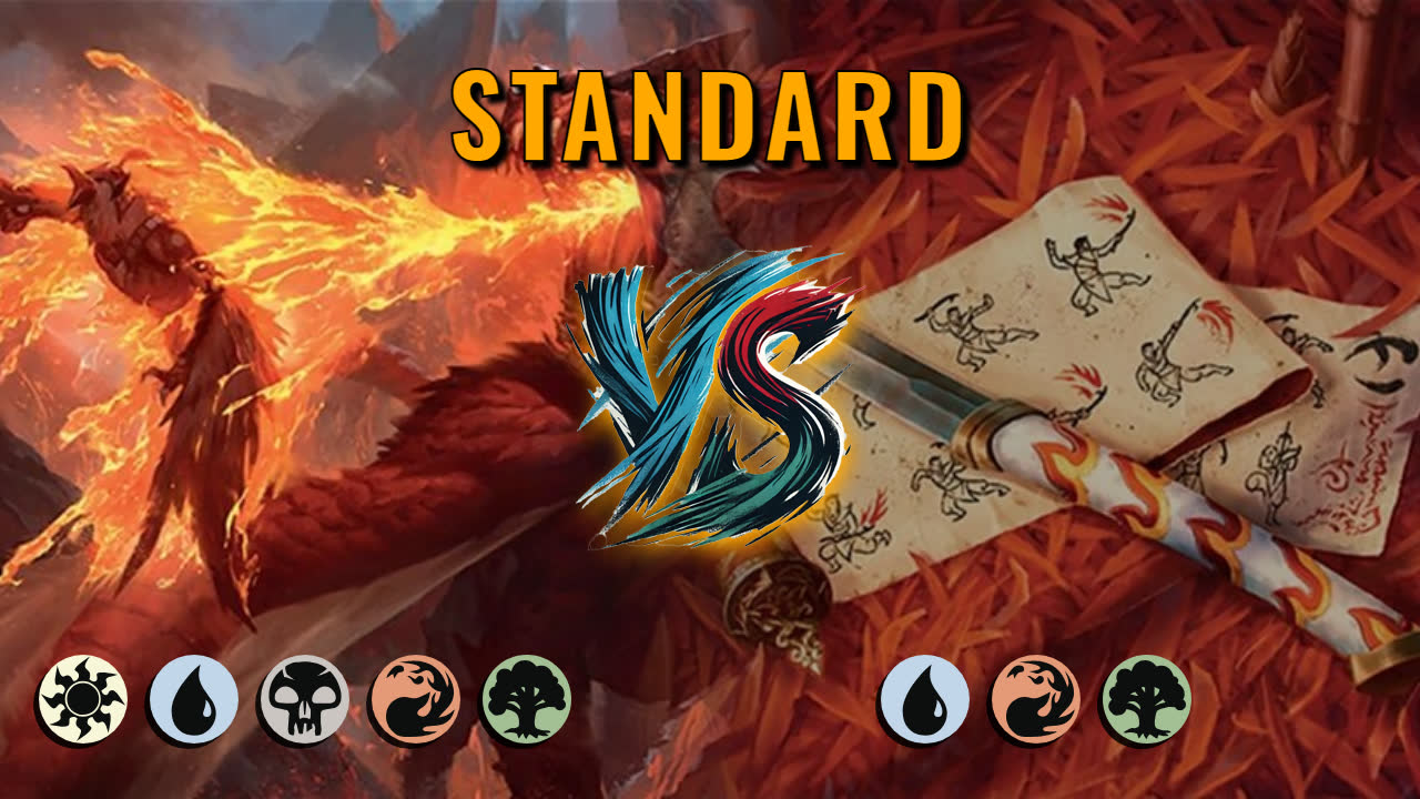 Watch MTG Arena Standard Video - 5 Color Midrange by saitama VS Temur Midrange by uberbach - ff6efe