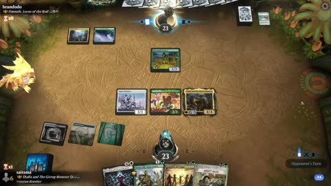 Watch MTG Arena Video Replay - Thalia and The Gitrog Monster by saitama VS Omnath, Locus of the Roil by brandodo - Historic Brawl
