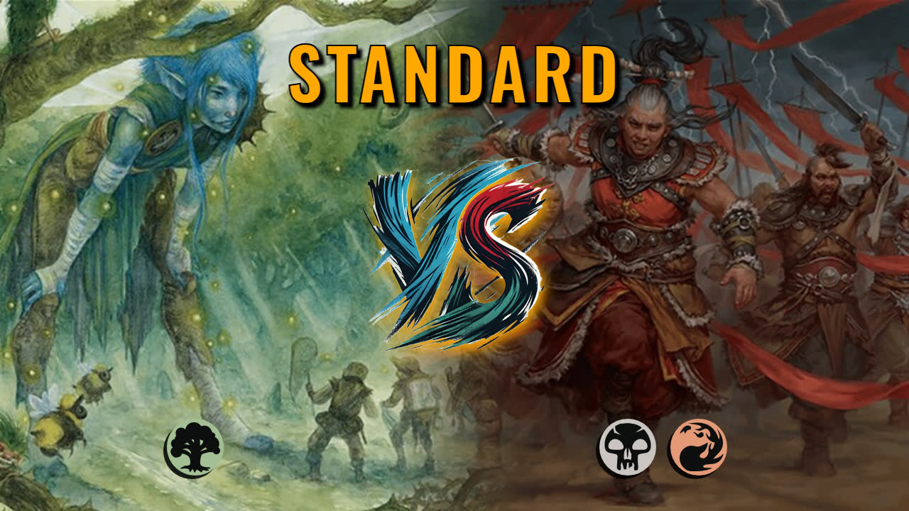 Watch MTG Arena Standard Video - Mono Green Aggro by utku VS Rakdos Aggro by Belal77 - e8198b