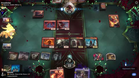 Watch MTG Arena Video Replay - Crucias, Titan of the Waves by saitama VS Ragavan, Nimble Pilferer by EtwasSteIne - Historic Brawl