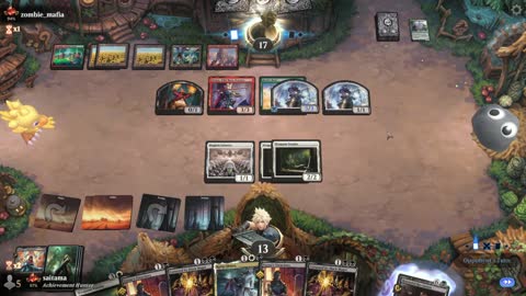 Watch MTG Arena Video Replay - Orzhov Midrange by saitama VS Naya Midrange by zombie_mafia - Premier Draft