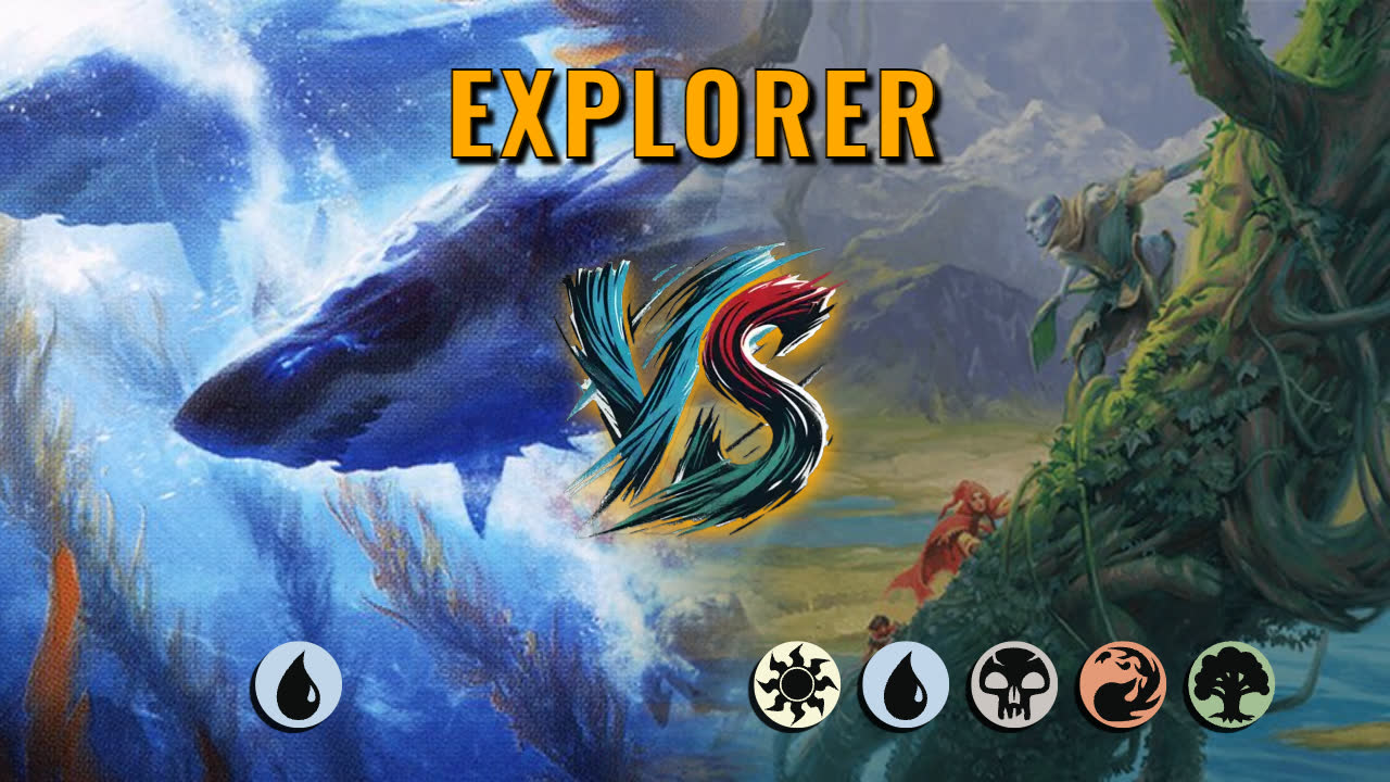 Watch MTG Arena Explorer Video - Mono Blue Midrange by HamHocksMTG VS 5 Color Midrange by LegenVDMTG - a3d275