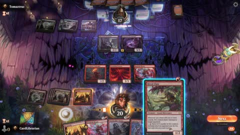Watch MTG Arena Video Replay - Mono Red Aggro by CardLibrarian VS Dimir Midrange by Tomaztruz - Standard Ranked