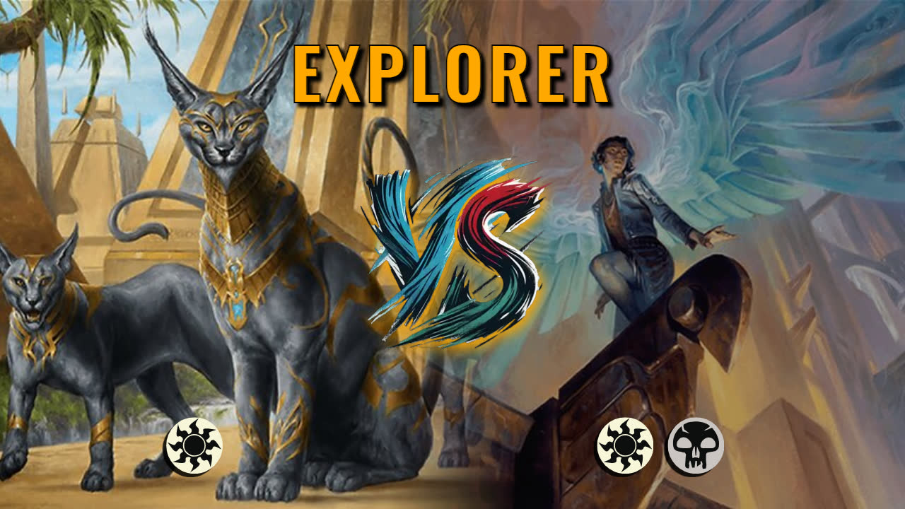 Watch MTG Arena Explorer Video - Mono White Aggro by Khat VS Orzhov Aggro by Roumus - de346b