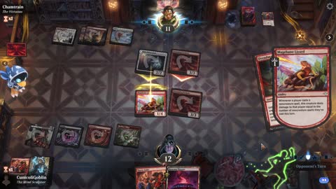 Watch MTG Arena Video Replay - Rakdos Aggro by CunicoliGoblin VS Boros Aggro by Chamtrain - Alchemy Play