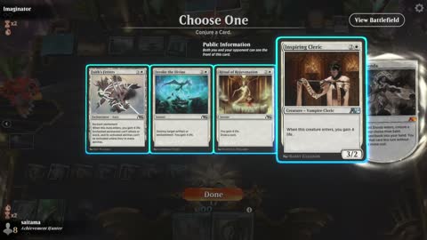 Watch MTG Arena Video Replay - 5 Color Midrange by saitama VS Azorius Midrange by Imaginator - Traditional Chromatic Cube Draft
