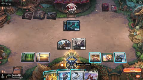 Watch MTG Arena Video Replay - Selesnya Midrange by DamienF16 VS Grixis Aggro by Tevian - Premier Draft