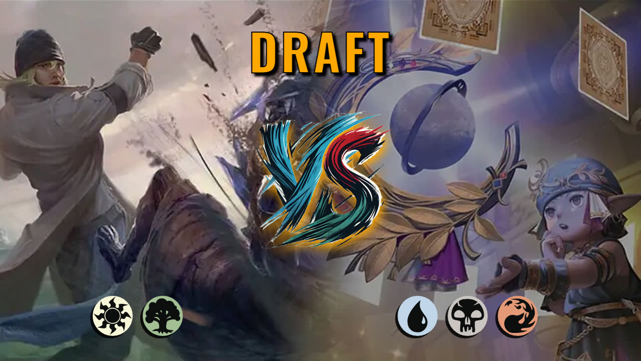 Watch MTG Arena Draft Video - Selesnya Midrange by DamienF16 VS Grixis Aggro by Tevian - 4a00ef