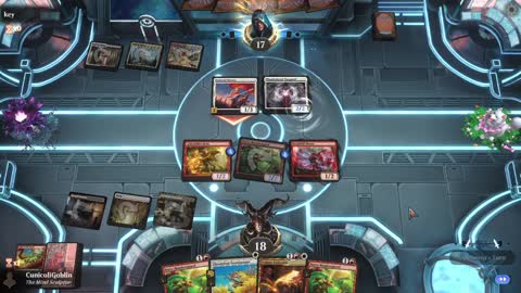 Watch MTG Arena Video Replay - Boros Aggro by CunicoliGoblin VS Mardu Midrange by key - Alchemy Play