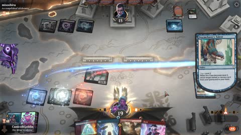 Watch MTG Arena Video Replay - Izzet Midrange by CunicoliGoblin VS Dimir Control by misoshiru - Alchemy Play