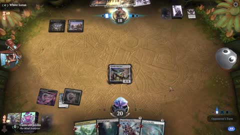 Watch MTG Arena Video Replay - 5 Color Midrange by CunicoliGoblin VS Golgari Midrange by White Lotus - Traditional Historic Ranked