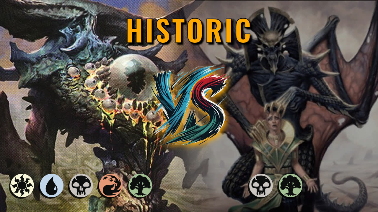 Watch MTG Arena Historic Video - 5 Color Midrange by CunicoliGoblin VS Golgari Midrange by White Lotus - e0cbfc