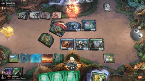 Watch MTG Arena Video Replay - WUBG Midrange by saitama VS Izzet Aggro by Dumplings - Premier Draft
