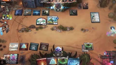 Watch MTG Arena Video Replay - Izzet Midrange by CunicoliGoblin VS Esper Midrange by claudio - Standard Event