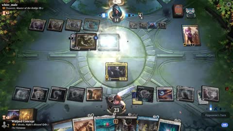 Watch MTG Arena Video Replay - Y'shtola, Night's Blessed by Warped Concept VS Tezzeret, Master of the Bridge by white_male - Historic Brawl