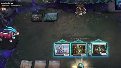 Watch MTG Arena Video Replay - Light-Paws, Emperor's Voice by saitama VS Rusko, Clockmaker by mariisolstice - Historic Brawl
