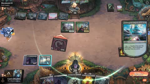 Watch MTG Arena Video Replay - Mono Black Midrange by CunicoliGoblin VS Bant Aggro by Mnemonic10 - Standard Play