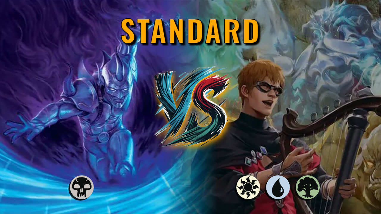 Watch MTG Arena Standard Video - Mono Black Midrange by CunicoliGoblin VS Bant Aggro by Mnemonic10 - c54d87