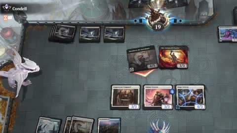 Watch MTG Arena Video Replay - Azorius Aggro by Khat VS Mono Black Midrange by Condell - Explorer Ranked