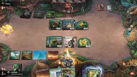 Watch MTG Arena Video Replay - Bant Aggro by saitama VS Golgari Midrange by Victor - Premier Draft