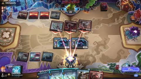 Watch MTG Arena Video Replay - Izzet Control by DamienF16 VS Mono Red Aggro by blkdogmafia  - Traditional Standard Ranked