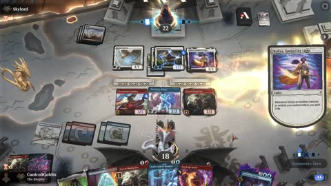 Watch MTG Arena Video Replay - Grixis Cauldron by CunicoliGoblin VS Mono White Aggro by Skylord - Standard Play