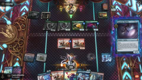 Watch MTG Arena Video Replay - Grixis Cauldron by CunicoliGoblin VS Mono Green Aggro by Fofonho - Standard Play