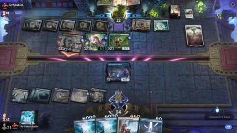 Watch MTG Arena Video Replay - Azorius Midrange by DamienF16 VS Selesnya Aggro by DrSpakles - Traditional Standard Ranked