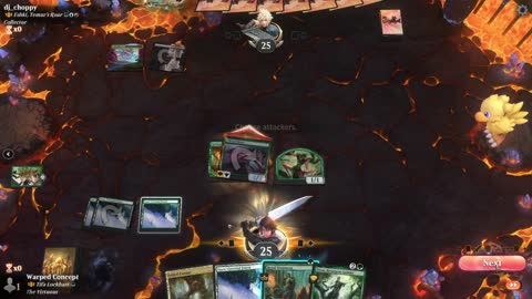 Watch MTG Arena Video Replay - Tifa Lockhart by Warped Concept VS Eshki, Temur's Roar by dj_choppy - Historic Brawl