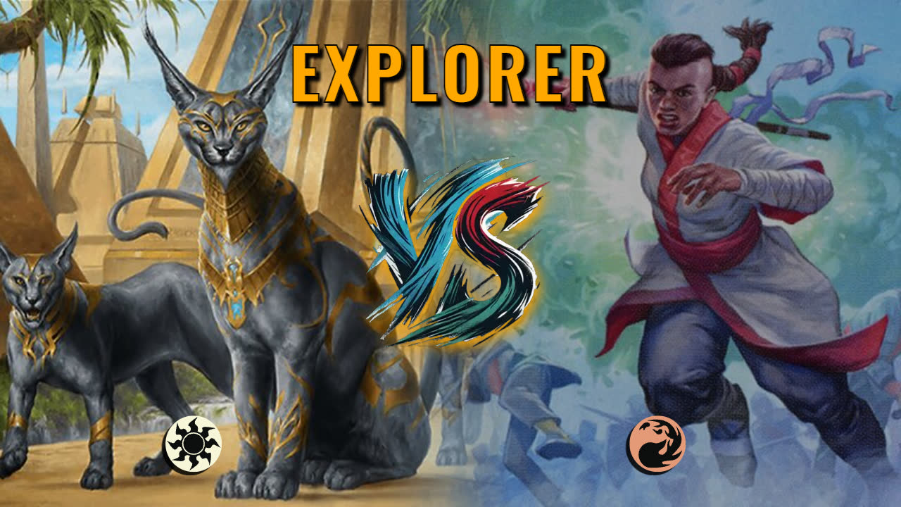 Watch MTG Arena Explorer Video - Mono White Aggro by Khat VS Mono Red Aggro by SJShark101 - 3411b8