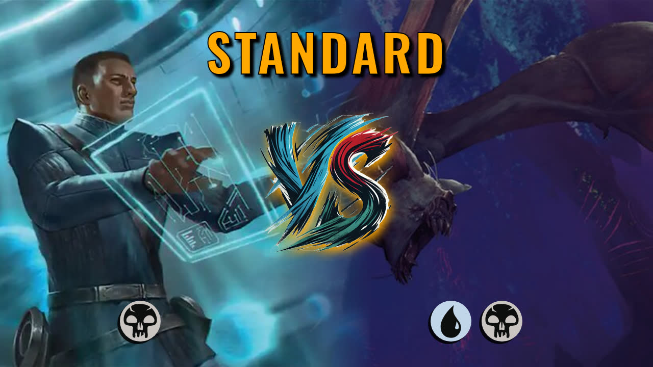 Watch MTG Arena Standard Video - Mono Black Aggro by Numbskull VS Dimir Control by R3ignofFrost - 218a90