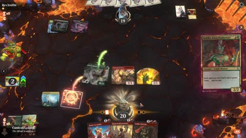 Watch MTG Arena Video Replay - Gruul Aggro by CunicoliGoblin VS Gruul Midrange by Rev3rsi0n - Traditional Historic Play