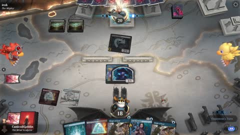 Watch MTG Arena Video Replay - Izzet Midrange by CunicoliGoblin VS Mono Black Aggro by irok - Alchemy Play