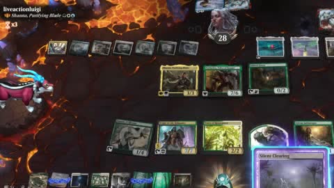 Watch MTG Arena Video Replay - Thalia and The Gitrog Monster by saitama VS Shanna, Purifying Blade by liveactionluigi - Historic Brawl