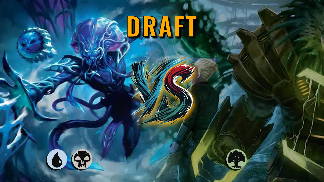 Watch MTG Arena Draft Video - Dimir Midrange by DamienF16 VS Mono Green Midrange by Metallix87 - 97b65f