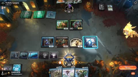 Watch MTG Arena Video Replay - Dimir Midrange by DamienF16 VS Simic Midrange by Wallaby Gangsta - Premier Draft