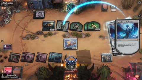 Watch MTG Arena Video Replay - Grixis Midrange by DamienF16 VS Mono Black Midrange by nobigdealright - Chromatic Cube Draft