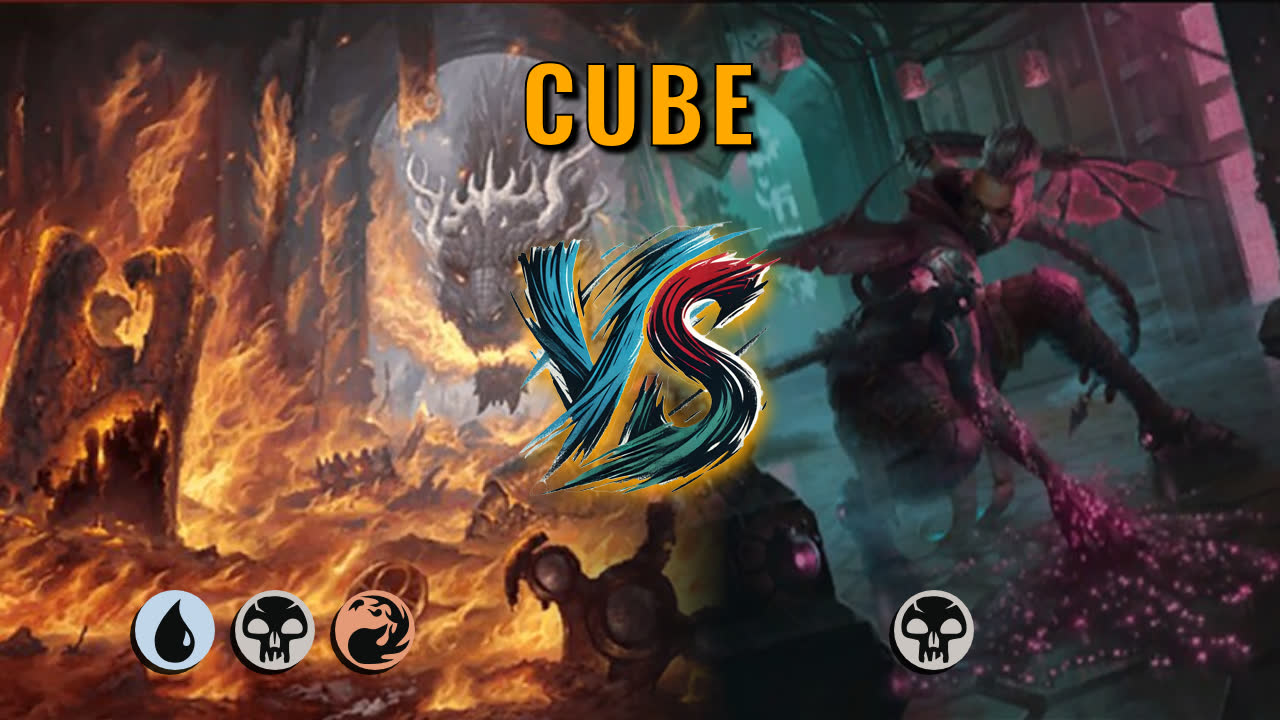 Watch MTG Arena Cube Video - Grixis Midrange by DamienF16 VS Mono Black Midrange by nobigdealright - f0238d
