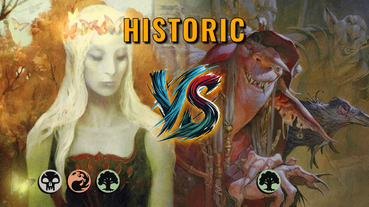 Watch MTG Arena Historic Video - Jund Aggro by CunicoliGoblin VS Mono Green Aggro by tikedoeoe - fbaa71