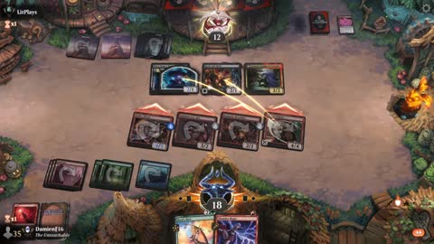 Watch MTG Arena Video Replay - Temur Midrange by DamienF16 VS Rakdos Midrange by LitPlays - Premier Draft